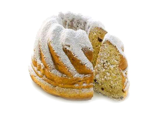 Cake with powdered sugar